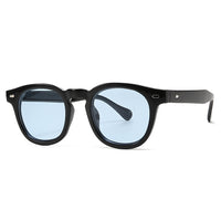 Bright Black Frame Blue Lens